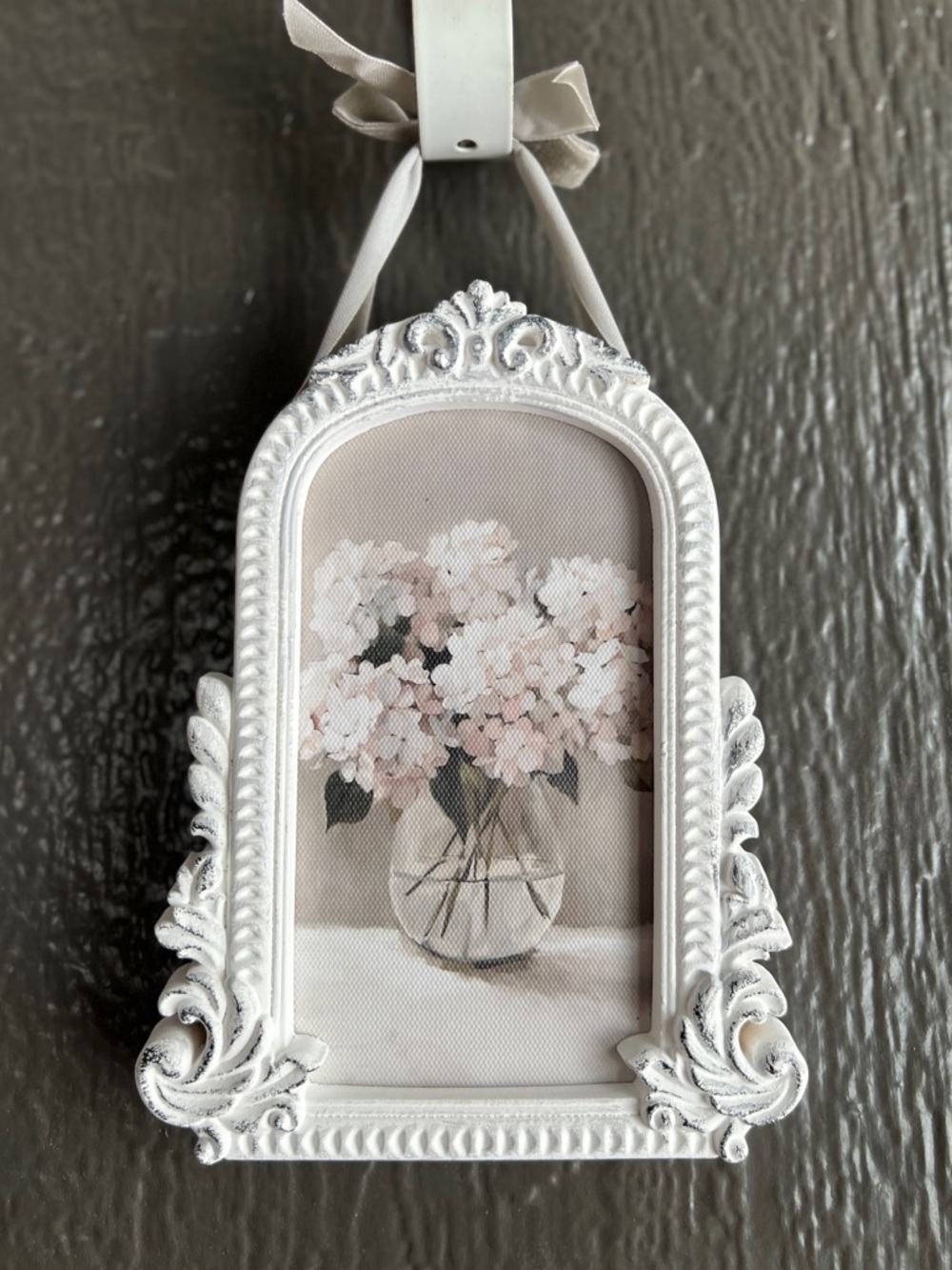 ✨NEW🤍My Texas House White Ornate Floral Wall Art 🖼️